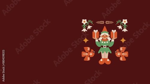 vector, illustration, design, icon, set, concept, pattern, card, symbol, business, icons, love, art, Christmas Somber Greetings Christmas Presentation