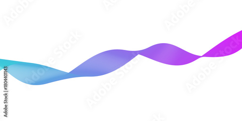 Technology abstract lines on blue and purple gradient background. Wave curve lines banner background design. Abstract digital motion lines. Twisted curve lines and blend effect mesh.	
