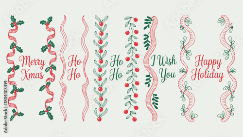 Christmas Borders and Holiday Greetings vector ajad9ihdtrckcen6sfuwnq