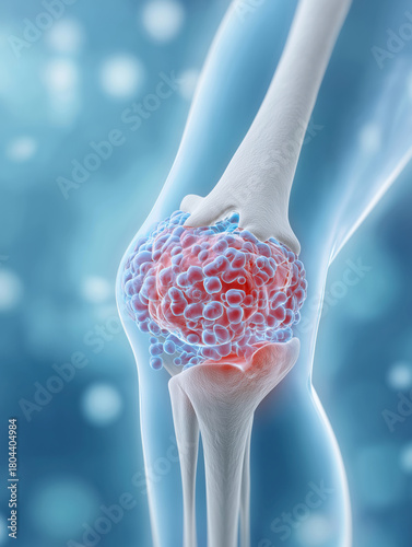Osteoarthritis in the knee joint,