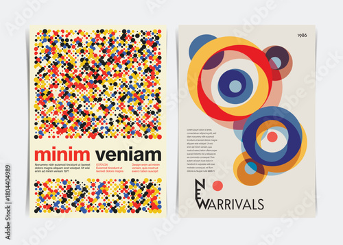 Abstract Geometric Triangular Design Poster template. Vector illustration.