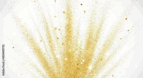 Golden explosion effect illustration, festive and celebratory design element