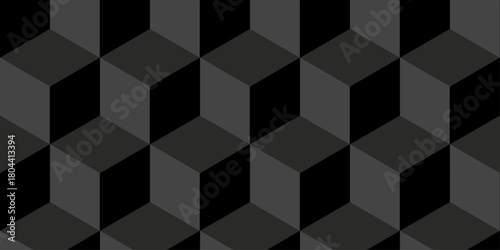 Cubic wall texture pattern. seamless cube grid hexagon technology background. Geometric pattern illustration mosaic, square and triangle wallpaper.	
