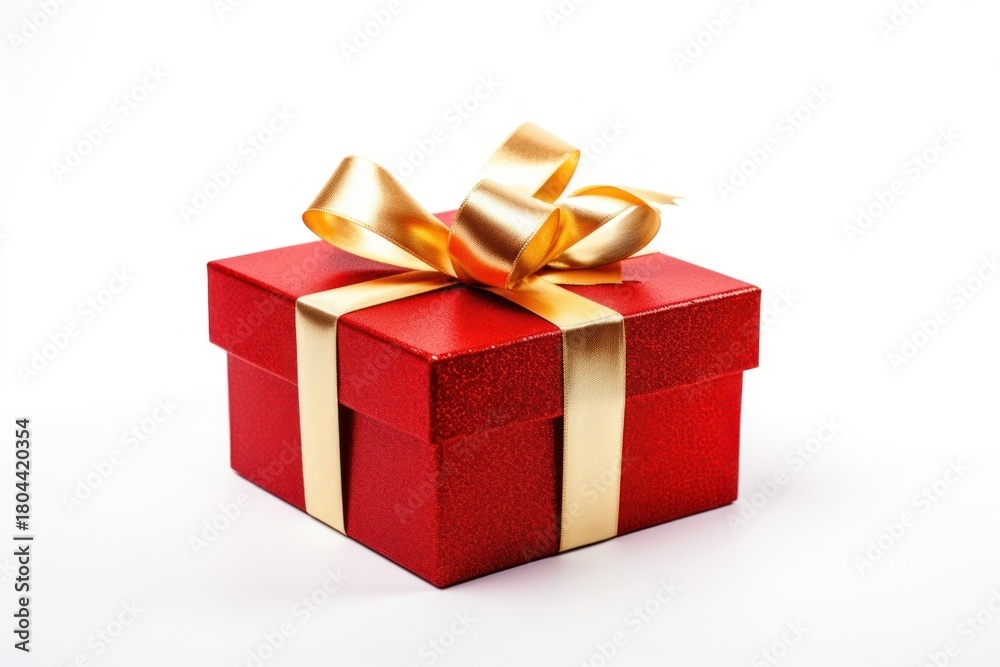 Obraz premium Gift box ribbon gold.