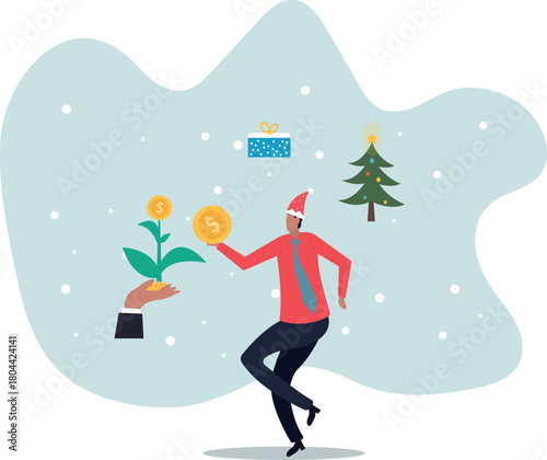 Investment growth, investing for financial independent or financial freedom, mutual fund or growth stock, saving or earning profit.about a man and his life.