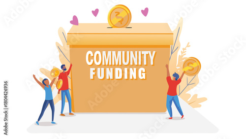 Diverse group of people from different cultures joining hands in a circle symbolizing unity collaboration and global connection presented as a vibrant vector illustration