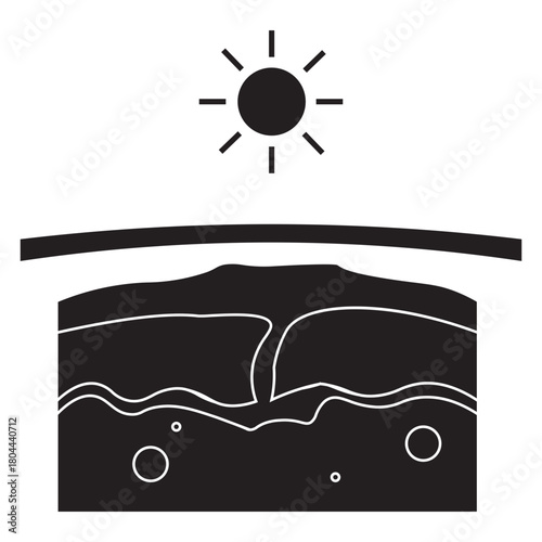 UV Defense and Healthy Skin Illustration