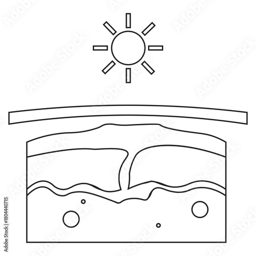 UV Defense and Healthy Skin Illustration