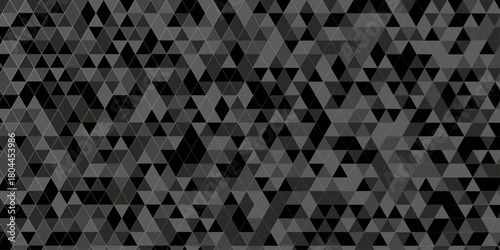 Abstract geometric wall tile and metal cube background triangle wallpaper. Seamless geometric pattern low polygon backdrop background. Gray diamond overlap polygonal background.	
