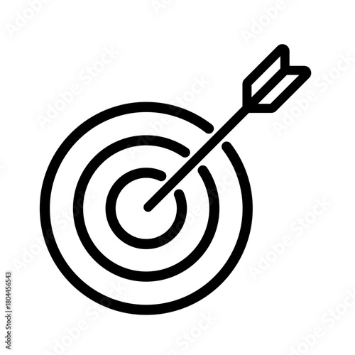Arrow Hitting the Bullseye Target Icon