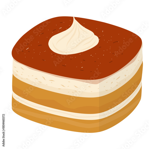 piece of tiramisu cake