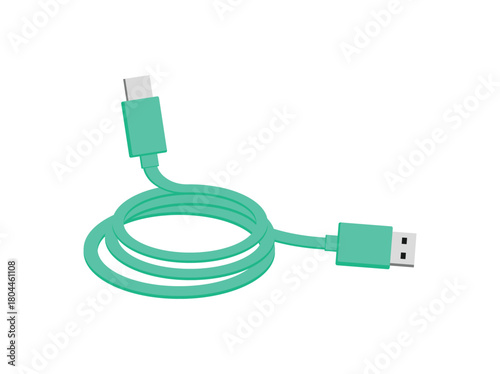 Flat Connector HDMI Cable Illustration
