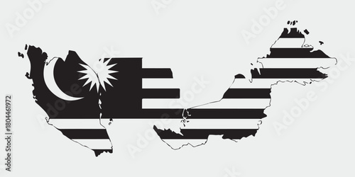 Africa map silhouette Vector