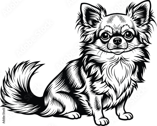vector illustration of a dog
