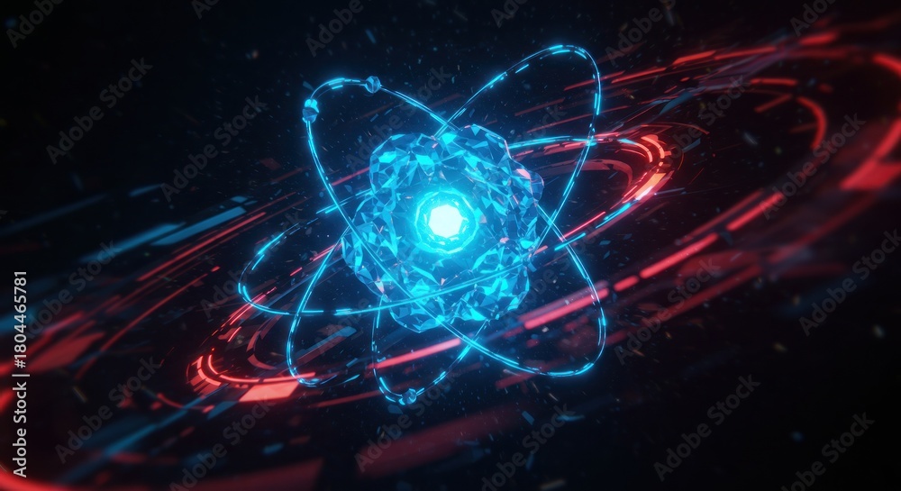 Obraz premium Atom illustration