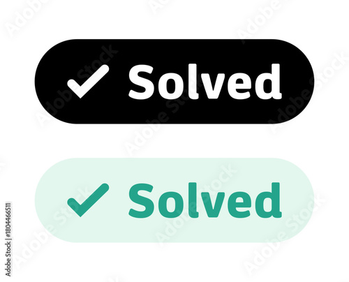 Solved button icon