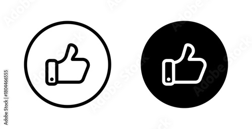 Like button. Satifaction and enjoyment symbol