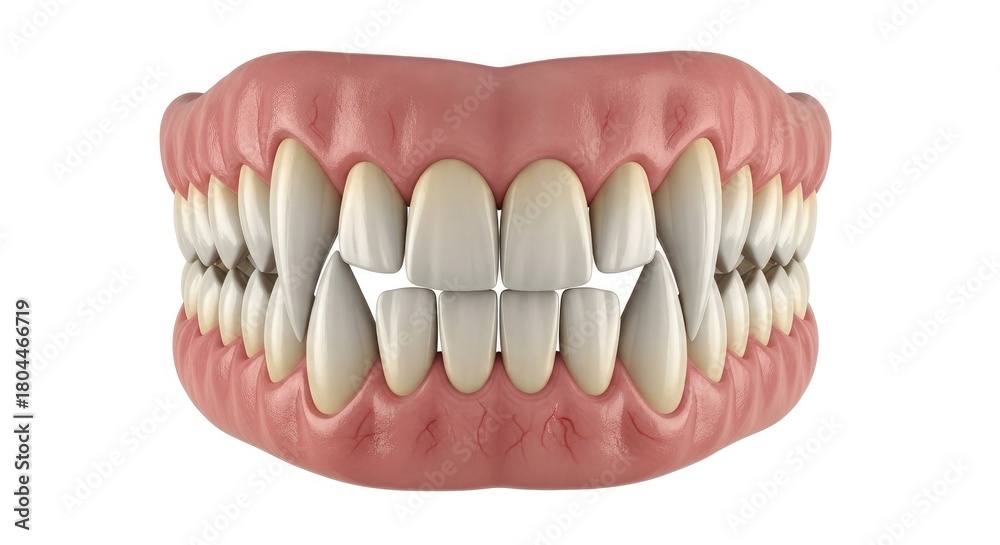 Fototapeta premium Isolated medical tools for professional dental care and oral hygiene