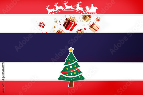 thailand flag themed holida...