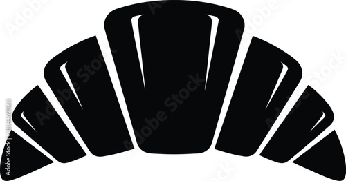 Isolated croissant vector icon for bakery logo and pastry shop design needs eps silhouette