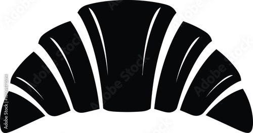 Croissant vector illustration bakery pastry icon breakfast food design eps silhouette