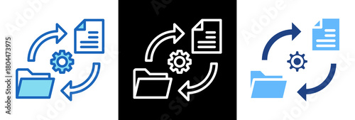 File Management tripplestyle icon