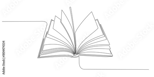open book vector illustration