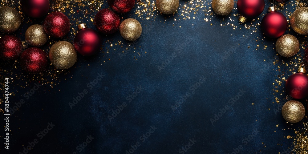 © Rawpixel.com - Christmas decorate top down border christmas accessories accessory.