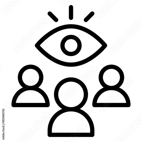  supervision line icon
