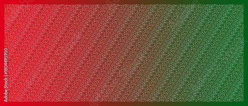 Billede på lærred Stereogram with Diagonal Pattern over Red-to-Green Gradient Background for a Pla