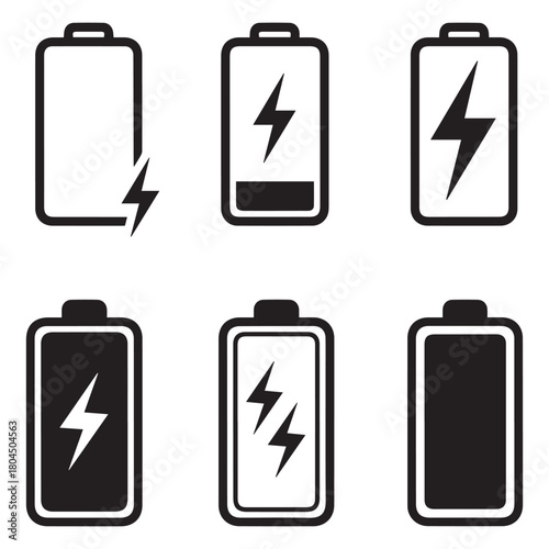 battery charging sign and level