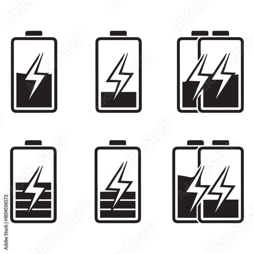 battery charging sign and level