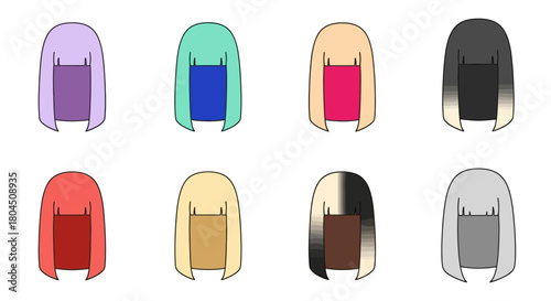 Anime Hair Styles A Colorful Collection of Bob Cuts 1.