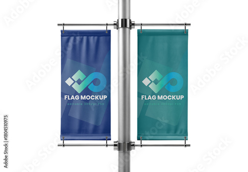 Advertisign Flags Mockup