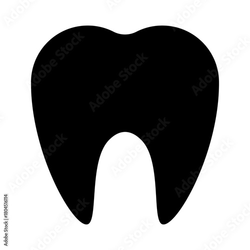 Tooth Icon Vector On White Background