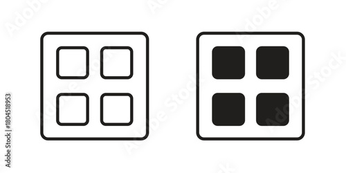 Apps icon symbol. Illustration for web and mobile app. Line and solid style