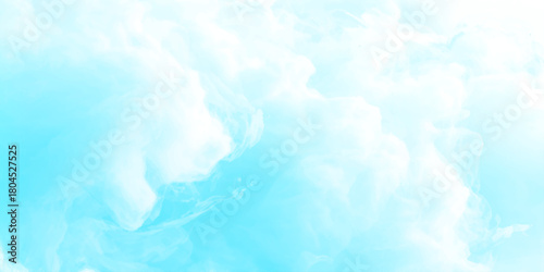 shiny and blurry soft and cloudy Bright white clouds over blue sky. White cloud on blue sky arranging in a beautiful natural looks as morning view of winter season sky.