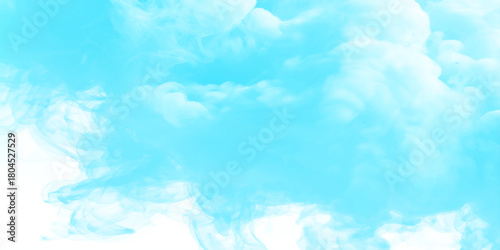 shiny and blurry soft and cloudy Bright white clouds over blue sky. White cloud on blue sky arranging in a beautiful natural looks as morning view of winter season sky.