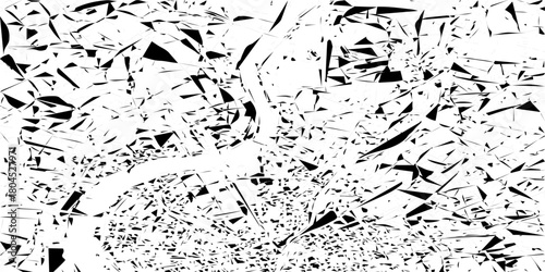 abstract crumbled and geometric shapes concept Broken glass texture with shattered crack details creating dramatic fractured patterns for modern design backgrounds.