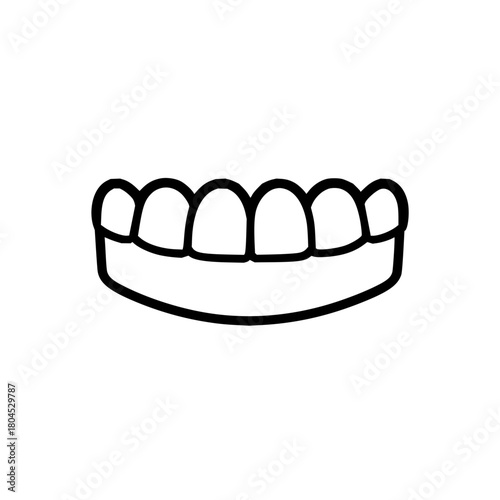 Illustration of teeth and gums for dental health awareness and educational resources about oral hygiene and care