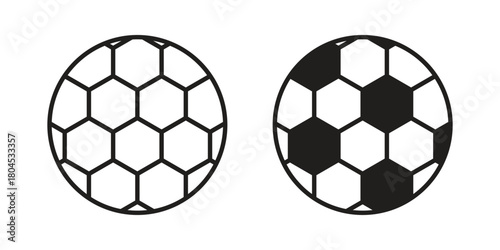 Football icon symbol. Illustration for web and mobile app. Line and solid style