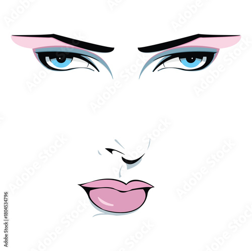 Right Eye of Horus vector icon. Ancient Egyptian symbol of the sun. Mystical talisman of protection for the Pharaohs. Sign of protection and healing. Isolated on white background