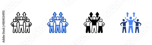 Encouragement icon set multiple style collection