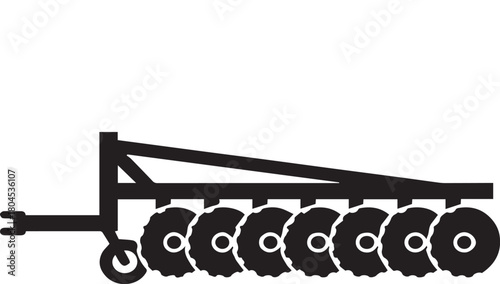 Tractor disc harrow icon