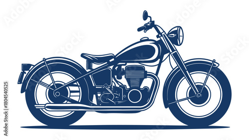 Vintage classic motorcycle icon
