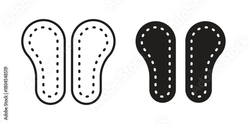 Soles icon symbol. Illustration for web and mobile app. Line and solid style