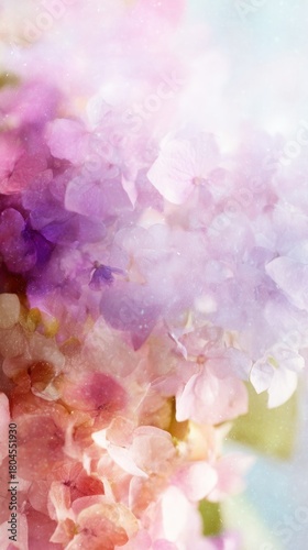 Hydrangea Bloom: An exquisite close-up of a Hydrangea flower, showcasing its delicate petals and vibrant hues in a display of floral beauty.