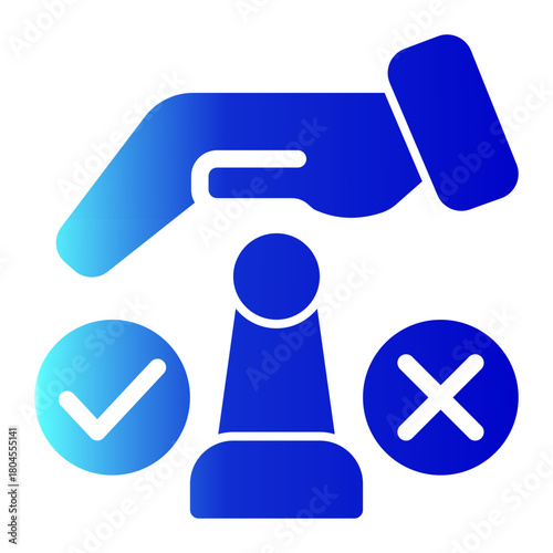 Advance Expectation Anticipation Icon from Time Management Collection (Glyph Gradient Style)