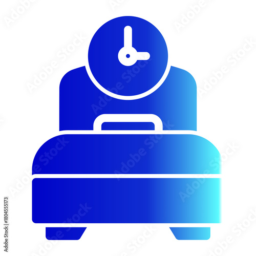Sleep Rest Wellness Time Icon from Time Management Collection (Glyph Gradient Style)