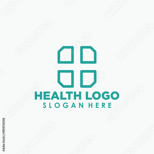 cross health logo concept vector, medical simple logo